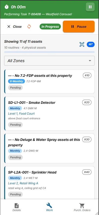 PaperFlow mobile inspection - light mode
